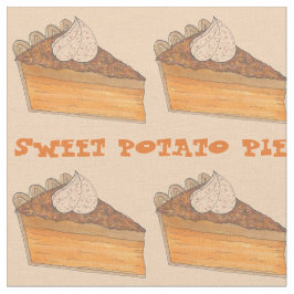 Sweet Potato Pie Slice Holiday Soul Food Dessert Stof