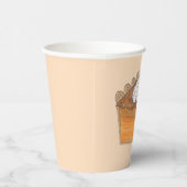 Sweet Potato Pie Slice kerstdiner Soul Food Papieren Bekers (Rechts)