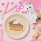 Sweet Potato Pie Slice kerstdiner Soul Food Papieren Bordje (Feest)