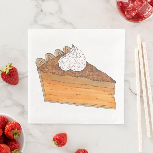 Sweet Potato Pie Slice kerstdiner Soul Food Servetten (Insitu)