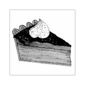 Sweet Potato Pie Slice Kerstmis Vakantie Voedsel Rubberstempel (Afrduk)