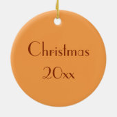 Sweet Potato Pie Slice kerstsol Eet Dessert Keramisch Ornament (Achterkant)