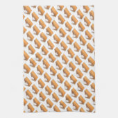 Sweet Potato Pie Slice kerstThanksgiving Theedoek (Verticaal)