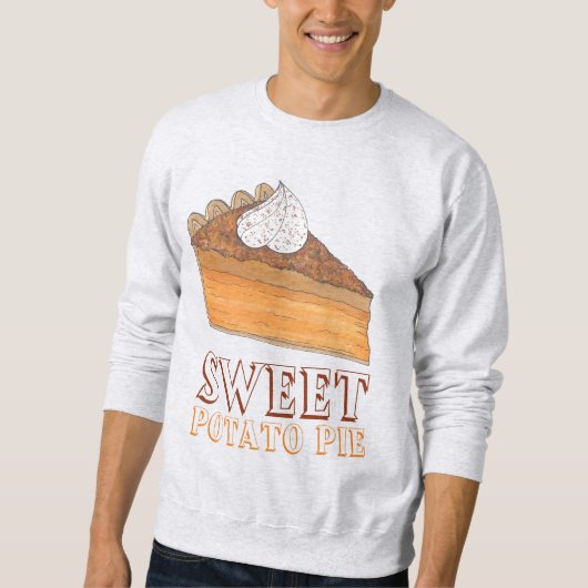 Sweet Potato Pie Slice Ugly Kerstmis Sweater (Voorkant)