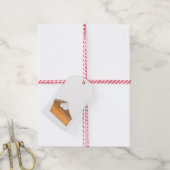 Sweet Potato Pie Slice Vakantie Kerstmis Voedsel Cadeaulabel (Met Touw)