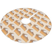 Sweet Potato Pie Soul Food Southern Kerstmis Kerstboom Rok (Gekanteld)