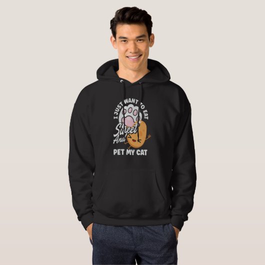 Sweet Potato Vegetable   Cat Owner Hoodie (Voorkant volledig)