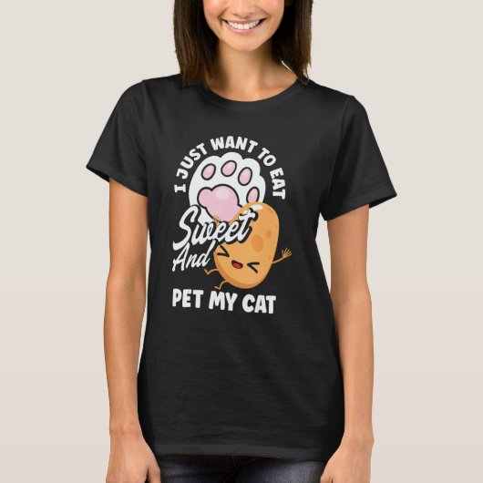Sweet Potato Vegetable   Cat Owner T-shirt (Voorkant)