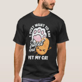 Sweet Potato Vegetable Cat Owner T-shirt (Voorkant)