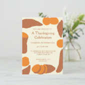 Sweet Potatoes Illustrations Thanksgiving Party Kaart (Staand voorkant)
