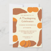 Sweet Potatoes Illustrations Thanksgiving Party Kaart (Voorkant)