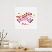 Sweet Prancing Pony Baby Nursery Poster (Keuken)