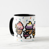 Sweet Pride Parade - Cupcake Band Celebration Mok (Voorkant links)