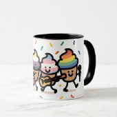 Sweet Pride Parade - Cupcake Band Celebration Mok (Voorkant rechts)