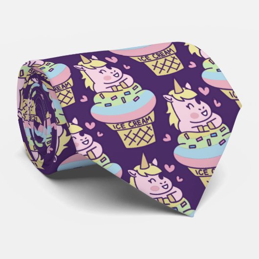 Sweet Pride Unicorn Necktie Stropdas (Opgerold)