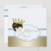 Sweet Prince Baby shower Kaart (Voorkant / Achterkant)