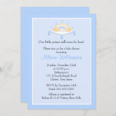 Sweet Prince Crown Boy Baby shower Uitnodiging (Voorkant / Achterkant)