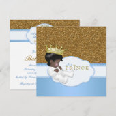 Sweet Prince etnisch Baby shower Kaart (Voorkant / Achterkant)