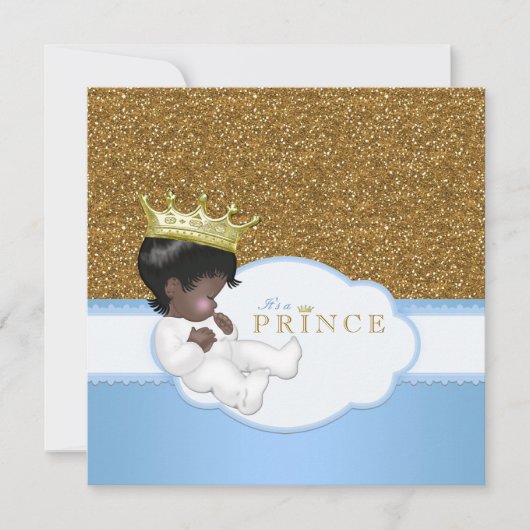Sweet Prince etnisch Baby shower Kaart (Voorkant)