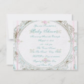 Sweet  Princess Baby shower Kaart (Achterkant)