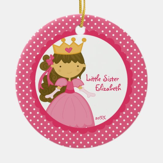Sweet Princess Little Sister kerst Ornament (Voorkant)