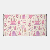 Sweet Princess Party Celebration Pattern Bureaumat (Voorkant)