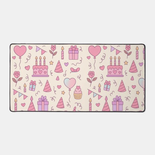 Sweet Princess Party Celebration Pattern Bureaumat (Voorkant)