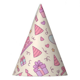 Sweet Princess Party Celebration Pattern Feesthoedjes