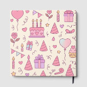 Sweet Princess Party Celebration Pattern Gastenboek (Achterkant)