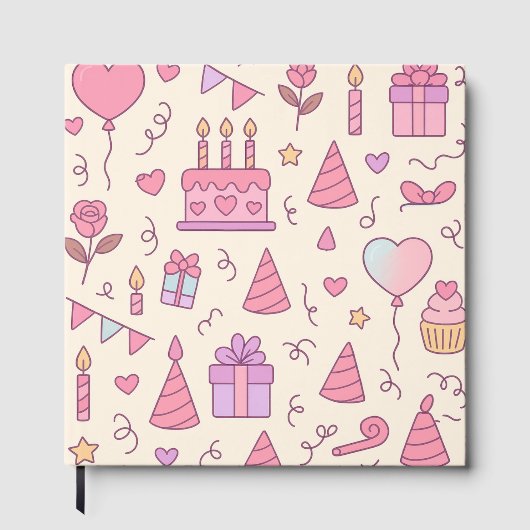 Sweet Princess Party Celebration Pattern Gastenboek (Voorkant)