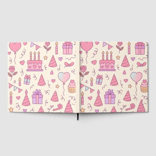Sweet Princess Party Celebration Pattern Gastenboek (Volledig)