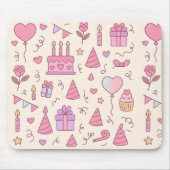 Sweet Princess Party Celebration Pattern Muismat (Voorkant)