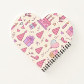 Sweet Princess Party Celebration Pattern Notitieboek (Achterkant)