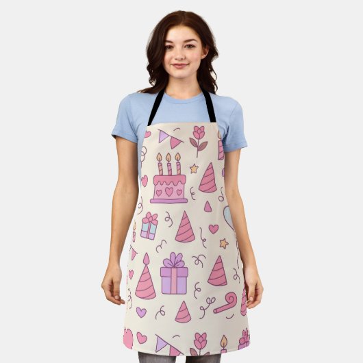 Sweet Princess Party Celebration Pattern Schort (Gedragen)