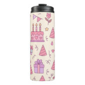 Sweet Princess Party Celebration Pattern Thermosbeker (Voorkant)