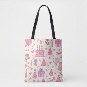 Sweet Princess Party Celebration Pattern Tote Bag (Voorkant)