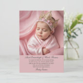 Sweet Princess Slumber - een peetvader voorstel Kaart (Staand voorkant)