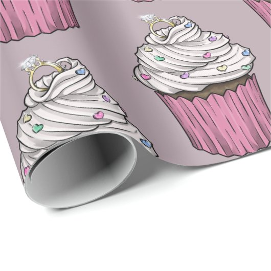 Sweet proposal Cupcake Cadeaupapier (Rol Hoek)