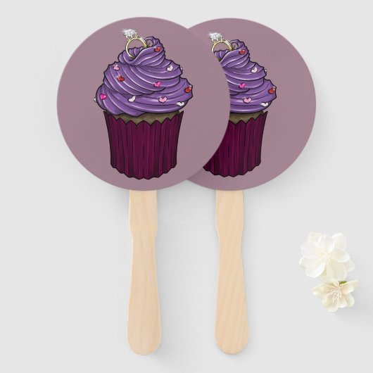 Sweet proposal Cupcake Handwaaier (Voorkant en achterkant)