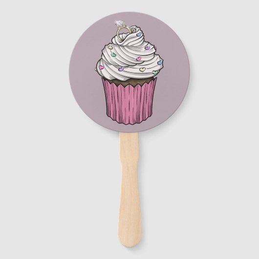 Sweet proposal Cupcake Handwaaier (Achterkant)