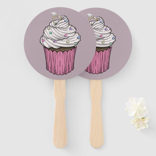 Sweet proposal Cupcake Handwaaier (Voorkant en achterkant)