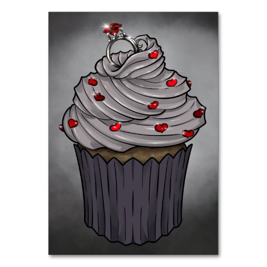 Sweet proposal Cupcake Kaart (Achterkant)