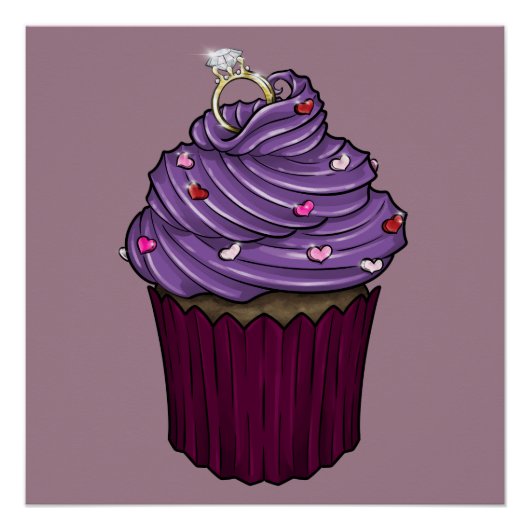 Sweet proposal Cupcake Perfect Poster (Voorkant)