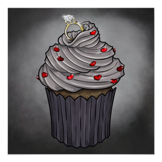 Sweet proposal Cupcake Perfect Poster (Voorkant)