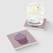 Sweet proposal Cupcake Stenen Onderzetter (Zijkant)