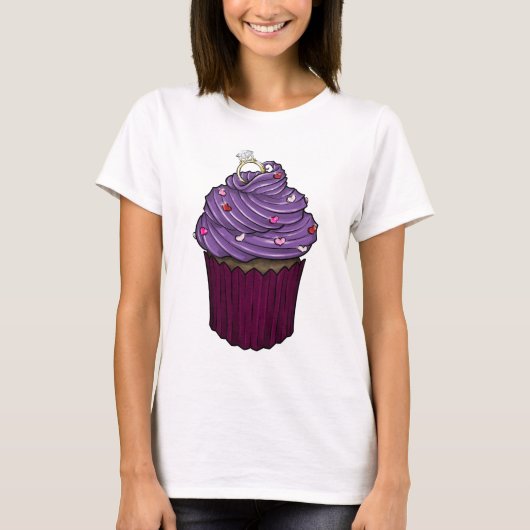 Sweet proposal Cupcake T-shirt (Voorkant)