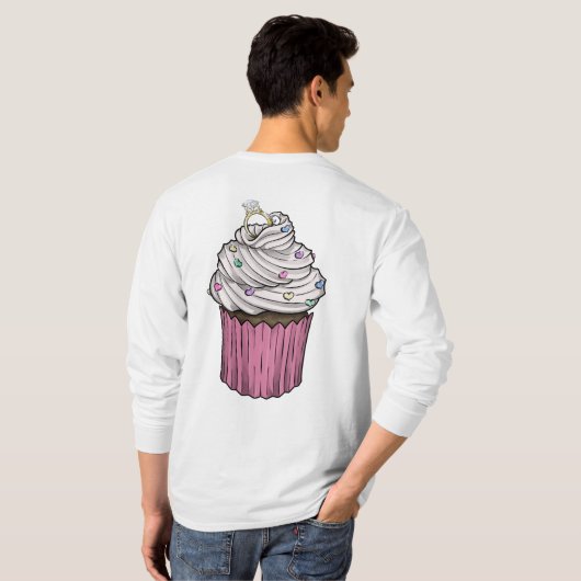 Sweet proposal Cupcake T-shirt (Achterkant volledig)