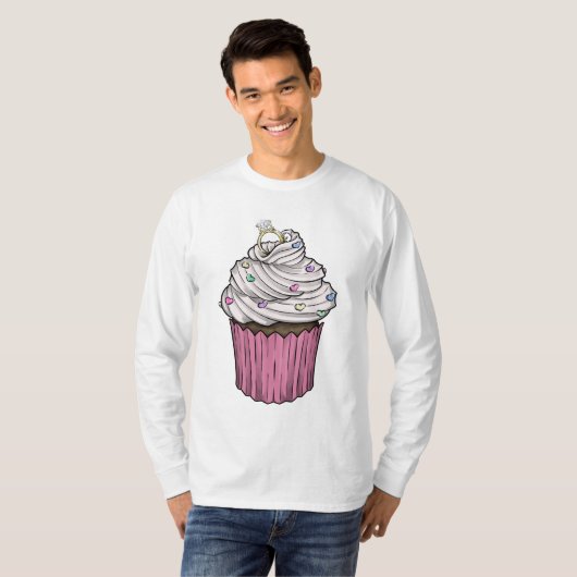 Sweet proposal Cupcake T-shirt (Voorkant volledig)