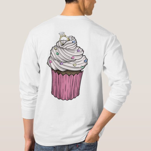 Sweet proposal Cupcake T-shirt (Achterkant)
