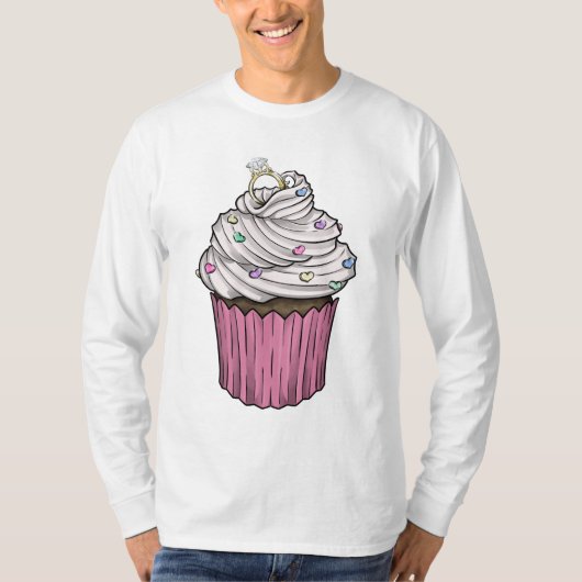 Sweet proposal Cupcake T-shirt (Voorkant)